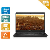 Latitude 5480 14" 2015 - Intel Core i5 2,4Ghz - 6 - 16Go DDR4 - 480Go SSD - Intel HD Graphics 520 -
Gris / Noir - Linux - AZERTY - Image 1