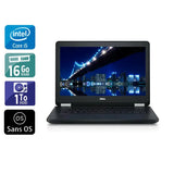 Latitude E5270 12,5" Core i5 2,4Ghz 2015 (Sans OS) - Intel Core i5 2,4Ghz - 2 - 16Go DDR4 - 1To HDD - Intel HD Graphics 520 -
Gris / Noir - Sans OS - AZERTY - Image 1