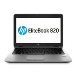 EliteBook 820 G1 12,5" Core i5 1,9Ghz 2014 (Windows 10 Pro) - Intel Core i5 1,9Ghz - 2 - 8Go DDR3 - 500Go HDD - Intel HD Graphics 4400 - Noir et argent - Windows 10 Pro - AZERTY - Image 1