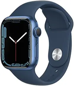Apple Watch (Series 7) GPS - GPS - Aluminium - Bleu - Bracelet Sport - Bleu - 41mm