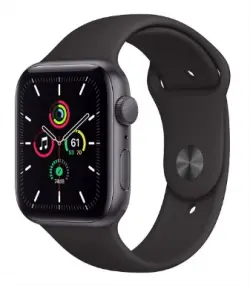 Apple Watch SE GPS  - GPS - Aluminium - Gris Sidéral - Bracelet Sport - Noir - 40mm