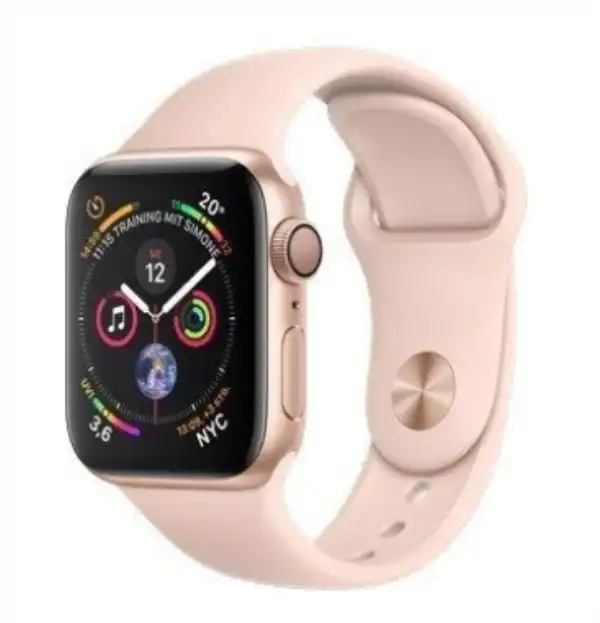 Apple Watch (Series 4) GPS - GPS - Aluminium - Or - Bracelet Sport - Rose - 40mm 