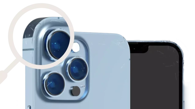 Téléphone rayures assez légères, mais visibles 