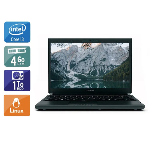 Portégé R700 13,3" 2010 - Intel Core i3 2,4Ghz - 2 - 4Go  DDR4 - 1To HDD - Intel GMA HD Graphics - 
Gris / Noir - Linux - AZERTY
