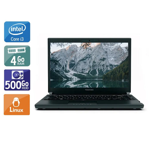 Portégé R700 13,3" 2010 - Intel Core i3 2,4Ghz - 2 - 4Go  DDR4 - 500Go HDD - Intel GMA HD Graphics - 
Gris / Noir - Linux - AZERTY