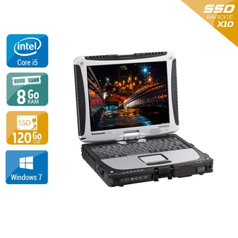 ToughBook CF 19 10" 2011 - Intel Core i5 2,5Ghz - 2 - 8Go DDR3 - 120Go SSD - Intel HD Graphics - 
Gris / Noir - Windows 7 - AZERTY - Image 1