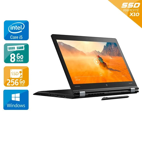 Thinkpad Yoga 460 14" 2015 - Intel Core i5 2,4Ghz - 2 - 8Go DDR3 - 256Go SSD - Intel HD Graphics 520 - 
Gris / Noir - Windows 10 - AZERTY
