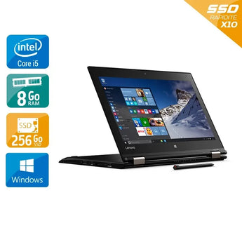 Thinkpad Yoga 260 12,5" 2015 - Intel Core i5 2,4Ghz - 2 - 8Go  DDR4 - 256Go SSD - Intel HD Graphics 520 - 
Gris / Noir - Windows 10 - AZERTY - Image 2