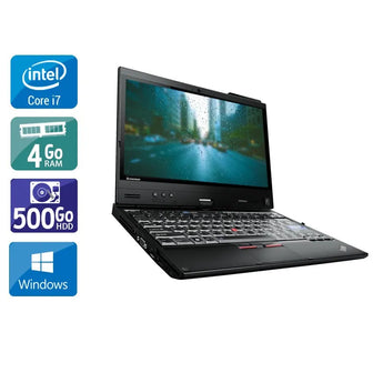 Thinkpad X220 Tablet 12,5" 2011 - Intel Core i7 2,8Ghz - 2 - 4Go  DDR4 - 500Go HDD - Intel HD Graphics 3000 - 
Gris / Noir - Windows 10 - AZERTY - Image 1