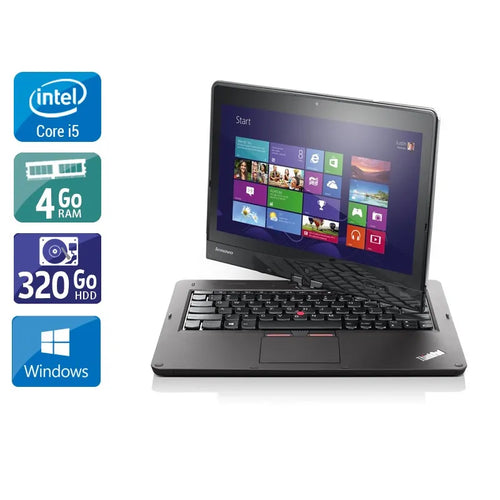 Thinkpad Twist 12,5" 2012 - Intel Core i5 1,8Ghz - 2 - 4Go  DDR4 - 320Go HDD - Intel HD Graphics 4000 - 
Gris / Noir - Windows 10 - AZERTY