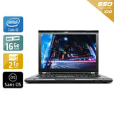 ThinkPad T430 14,1" 2012 - Intel Core i5 2,6Ghz - 2 - 16Go DDR3 - 2To SSD - Intel HD Graphics 4000 - 
Gris / Noir - Sans OS - AZERTY - Image 1