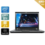 ThinkPad T430 14,1" 2012 - Intel Core i5 2,6Ghz - 2 - 8Go DDR3 - 2To SSD - Intel HD Graphics 4000 - 
Gris / Noir - Sans OS - AZERTY - Image 1