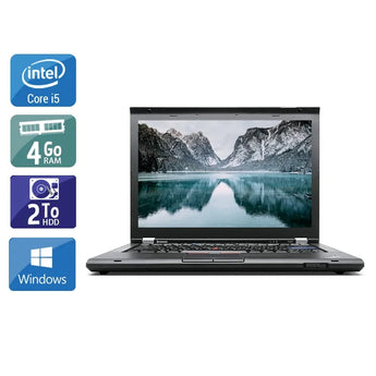 ThinkPad T420 14,1" 2011 - Intel Core i5 2,5Ghz - 2 - 4Go  DDR4 - 2To HDD - Intel HD Graphics 3000 - 
Gris / Noir - Windows 10 - AZERTY - Image 1