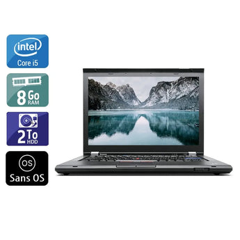 ThinkPad T420 14,1" 2011 - Intel Core i5 2,5Ghz - 2 - 8Go DDR3 - 2To HDD - Intel HD Graphics 3000 - 
Gris / Noir - Sans OS - AZERTY - Image 1