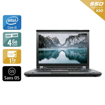 ThinkPad T420 14,1" 2011 - Intel Core i5 2,5Ghz - 2 - 4Go  DDR4 - 1To SSD - Intel HD Graphics 3000 - 
Gris / Noir - Sans OS - AZERTY - Image 1