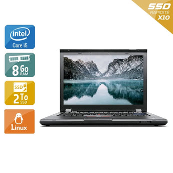 ThinkPad T420 14,1" 2011 - Intel Core i5 2,5Ghz - 2 - 8Go DDR3 - 2To SSD - Intel HD Graphics 3000 - 
Gris / Noir - Linux - AZERTY - Image 1