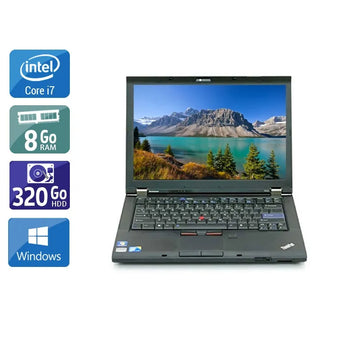 ThinkPad T410 14,1" 2010 - Intel Core i7 2,6Ghz - 2 - 8Go DDR3 - 320Go HDD - Nvidia Quadro NVS 3100M - 
Gris / Noir - Windows 10 - AZERTY - Image 1