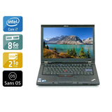 ThinkPad T410 14,1" 2010 - Intel Core i7 2,6Ghz - 2 - 8Go DDR3 - 2To SSD - Nvidia Quadro NVS 3100M - 
Gris / Noir - Sans OS - AZERTY - Image 1
