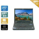 ThinkPad T410 14,1" 2010 - Intel Core i7 2,6Ghz - 2 - 4Go  DDR4 - 480Go SSD - Nvidia Quadro NVS 3100M - 
Gris / Noir - Sans OS - AZERTY - Image 1