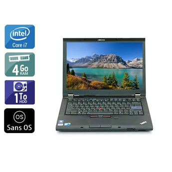 ThinkPad T410 14,1" 2010 - Intel Core i7 2,6Ghz - 2 - 4Go  DDR4 - 1To HDD - Nvidia Quadro NVS 3100M - 
Gris / Noir - Sans OS - AZERTY - Image 1
