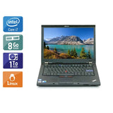ThinkPad T410 14,1" 2010 - Intel Core i7 2,6Ghz - 2 - 8Go DDR3 - 1To HDD - Nvidia Quadro NVS 3100M - 
Gris / Noir - Linux - AZERTY - Image 1