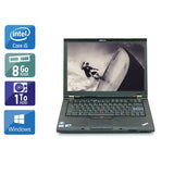 ThinkPad T410 14,1" 2010 - Intel Core i5 2,6Ghz - 2 - 8Go DDR3 - 1To HDD - Nvidia Quadro NVS 3100M - 
Gris / Noir - Windows 10 - AZERTY - Image 1