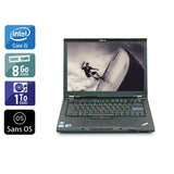 ThinkPad T410 14,1" 2010 - Intel Core i5 2,6Ghz - 2 - 8Go DDR3 - 1To HDD - Nvidia Quadro NVS 3100M - 
Gris / Noir - Sans OS - AZERTY - Image 1