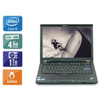 ThinkPad T410 14,1" 2010 - Intel Core i5 2,6Ghz - 2 - 4Go  DDR4 - 1To HDD - Nvidia Quadro NVS 3100M - 
Gris / Noir - Linux - AZERTY - Image 1