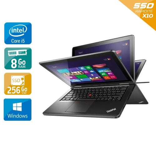 Thinkpad S1 Yoga 12,5" 2014 - Intel Core i7 2Ghz - 2 - 8Go DDR3 - 256Go SSD - Intel HD Graphics 4400 - 
Gris / Noir - Windows 10 - AZERTY
