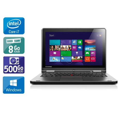 Thinkpad S1 Yoga 12,5" 2014 - Intel Core i7 2Ghz - 2 - 8Go DDR3 - 500Go HDD - Intel HD Graphics 4400 - 
Gris / Noir - Windows 10 - AZERTY