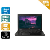 ZBook 15 G2 15,5" 2013 - Intel Core i7 2,8Ghz - 2 - 32Go  DDR3 - 240Go SSD - Nvidia Quadro K1100M - 
Gris / Noir - Sans OS - AZERTY - Image 1