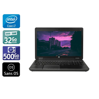 ZBook 15 G2 15,5" 2013 - Intel Core i7 2,8Ghz - 2 - 32Go  DDR3 - 500Go HDD - Nvidia Quadro K1100M - 
Gris / Noir - Sans OS - AZERTY - Image 1
