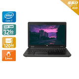 ZBook 15 G2 15,5" 2013 - Intel Core i7 2,8Ghz - 2 - 32Go  DDR3 - 120Go SSD - Nvidia Quadro K1100M - 
Gris / Noir - Linux - AZERTY - Image 1
