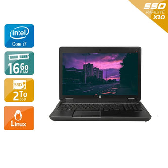 ZBook 15 G2 15,5" 2013 - Intel Core i7 2,8Ghz - 2 - 16Go DDR3 - 2To SSD - Nvidia Quadro K1100M - 
Gris / Noir - Linux - AZERTY - Image 1