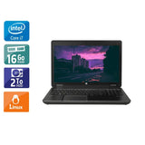 ZBook 15 G2 15,5" 2013 - Intel Core i7 2,8Ghz - 2 - 16Go DDR3 - 2To HDD - Nvidia Quadro K1100M - 
Gris / Noir - Linux - AZERTY - Image 1