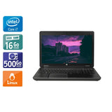 ZBook 15 G2 15,5" 2013 - Intel Core i7 2,8Ghz - 2 - 16Go DDR3 - 500Go HDD - Nvidia Quadro K1100M - 
Gris / Noir - Linux - AZERTY - Image 1