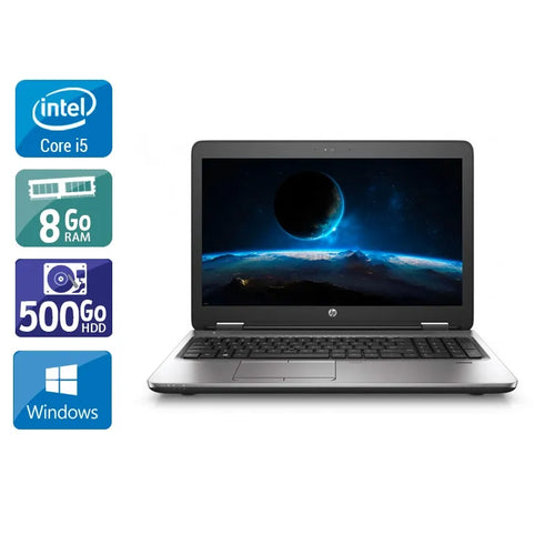 ProBook 650 G2 15,5" 2015 - Intel Core i5 2,3Ghz - 2 - 8Go  DDR4 - 500Go HDD - Intel HD Graphics 520 - 
Gris / Noir - Windows 10 - AZERTY