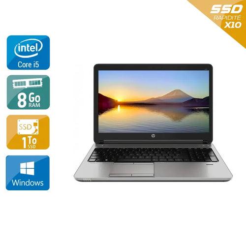 ProBook 650 G1 15,6" 2013 - Intel Core i5 2,5Ghz - 2 - 8Go DDR3 - 1To SSD - Intel HD Graphics 4600 - 
Gris / Noir - Windows 10 - AZERTY
