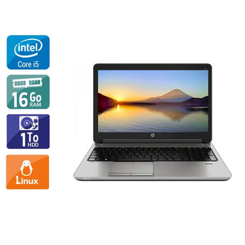 ProBook 650 G1 15,6" 2013 - Intel Core i5 2,5Ghz - 2 - 16Go DDR3 - 1To HDD - Intel HD Graphics 4600 - 
Gris / Noir - Linux - AZERTY - Image 1