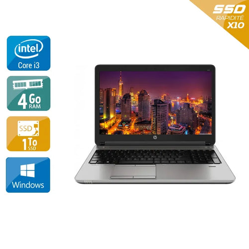 ProBook 650 G1 15,6" 2013 - Intel Core i3 2,4Ghz - 2 - 8Go DDR3 - 1To SSD - Intel HD Graphics 4600 - 
Gris / Noir - Windows 10 - AZERTY