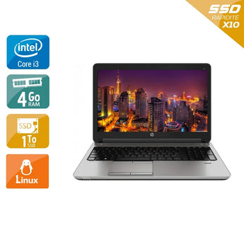 ProBook 650 G1 15,6" 2013 - Intel Core i3 2,4Ghz - 2 - 8Go DDR3 - 1To SSD - Intel HD Graphics 4600 - 
Gris / Noir - Linux - AZERTY - Image 1