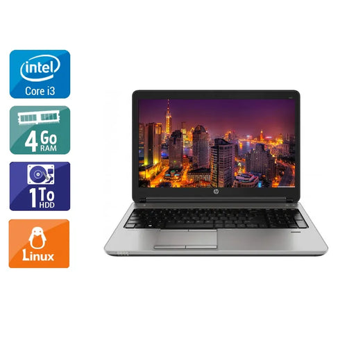 ProBook 650 G1 15,6" 2013 - Intel Core i3 2,4Ghz - 2 - 4Go  DDR4 - 1To HDD - Intel HD Graphics 4600 - 
Gris / Noir - Linux - AZERTY