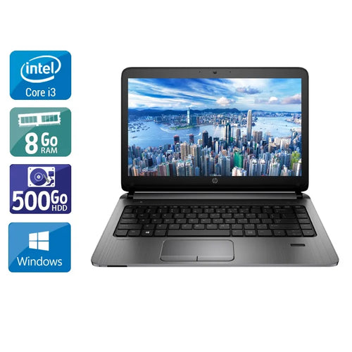 ProBook 430 G2 13,2" 2015 - Intel Core i3 2,1Ghz - 2 - 8Go DDR3 - 500Go HDD - Intel HD Graphics 4400 - 
Gris / Noir - Windows 10 - AZERTY