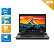 EliteBook 8440P 14" 2010 - Intel Core i5 2,4Ghz - 2 - 8Go DDR3 - 2To SSD - Intel HD Graphics - 
Gris / Noir - Windows 10 - AZERTY - Image 1