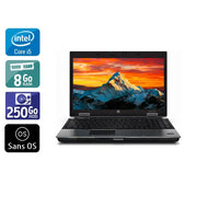 EliteBook 8440P 14" 2010 - Intel Core i5 2,4Ghz - 2 - 8Go DDR3 - 250Go HDD - Intel HD Graphics - 
Gris / Noir - Sans OS - AZERTY - Image 1