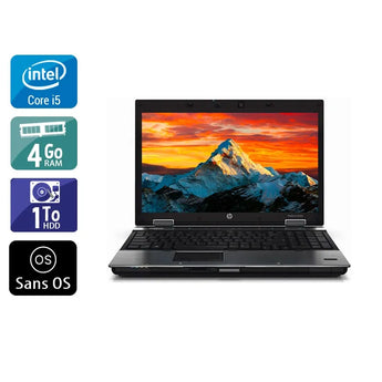 EliteBook 8440P 14" 2010 - Intel Core i5 2,4Ghz - 2 - 4Go  DDR4 - 1To HDD - Intel HD Graphics - 
Gris / Noir - Sans OS - AZERTY - Image 1