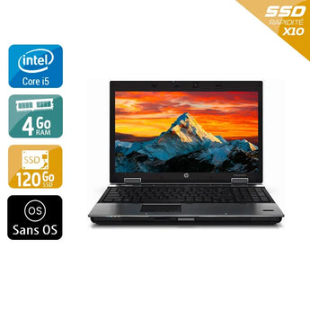 EliteBook 8440P 14" 2010 - Intel Core i5 2,4Ghz - 2 - 4Go  DDR4 - 120Go SSD - Intel HD Graphics - 
Gris / Noir - Sans OS - AZERTY - Image 1