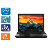EliteBook 8440P 14" 2010 - Intel Core i5 2,4Ghz - 2 - 4Go  DDR4 - 500Go HDD - Intel HD Graphics - 
Gris / Noir - Linux - AZERTY - Image 1
