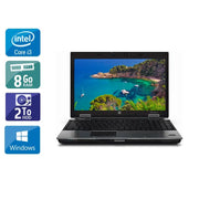 EliteBook 8440P 14" 2010 - Intel Core i3 2,4Ghz - 2 - 8Go DDR3 - 2To HDD - Intel HD Graphics - 
Gris / Noir - Windows 10 - AZERTY - Image 1