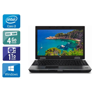 EliteBook 8440P 14" 2010 - Intel Core i3 2,4Ghz - 2 - 4Go  DDR4 - 1To HDD - Intel HD Graphics - 
Gris / Noir - Windows 10 - AZERTY - Image 1